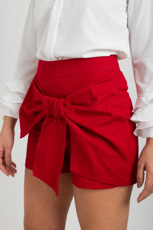 SHORT LAZO LINO ROJO